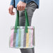 Stripes and Colors: IKEA Striped/Multicolour Lunch Bag, 25x16x27 cm - Fashionable lunch bag for a trendy and eco-friendly lunchtime.