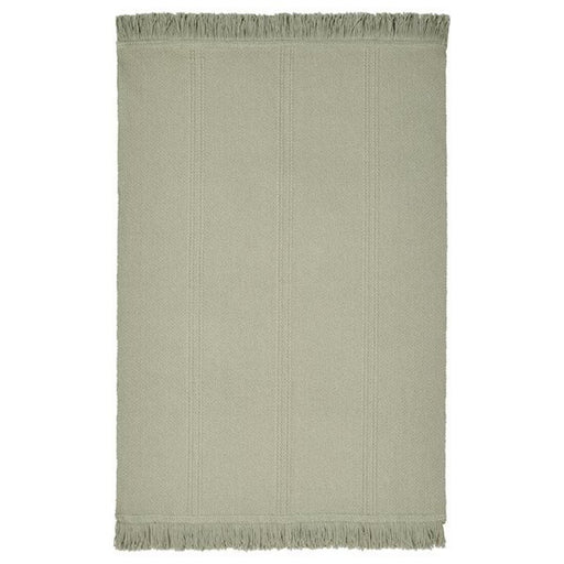 Flatwoven light green rug with a simple diamond pattern, 55x85 cm-20545284