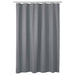 A  water-resistant shower curtain from IKEA with a plane pattern of dark gray waves. 20495302 