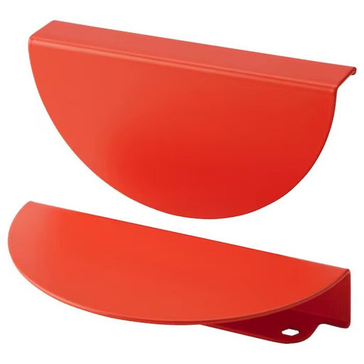 Bright orange half-round handle with a sleek and modern design, perfect for cabinets and drawers  70446130     