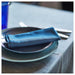 A napkin in a plate stylish light turquoise and dark green-blue napkins from IKEA 40545928            
