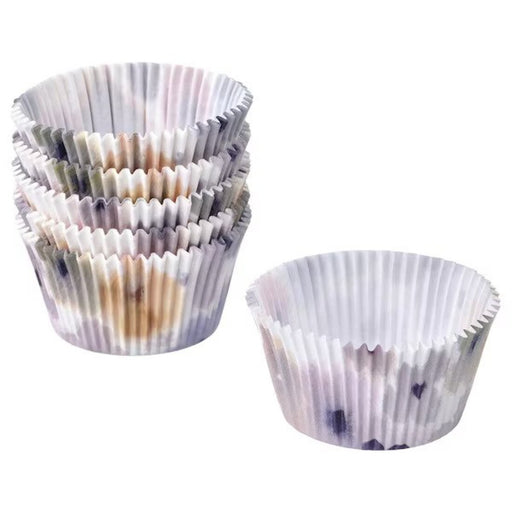 Multicolored flower patterned silicone baking cups from IKEA, perfect for cupcakes and muffins.  80545912 