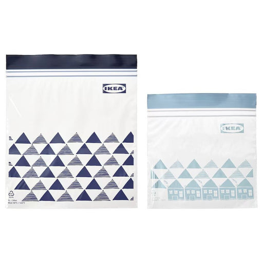 IKEA's resealable bag with a triangle pattern for visual appeal 00525654