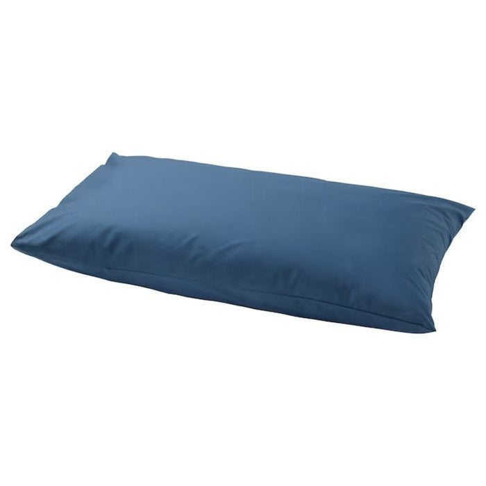 Blue cotton pillowcase from IKEA, soft and comfortable fabric with a simple rainbow design 30337029