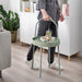 Stylish end table in light grey-green that complements any living room decor 60513002