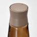 Practical and beautiful 12 cm salt and pepper shakers in glass/brown from IKEA.-80523444