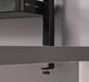 Easy-to-install IKEA black desktop shelf for small workspaces 60541571