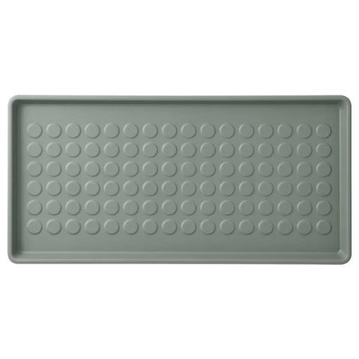 Grey-green IKEA shoe mat for indoor/outdoor use measuring 71x35 cm  ‎20550893