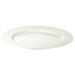 A white ceramic side plate with a 22 cm diameter.