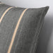 A close-up image of the soft and durable White/dark grey cushion cover from IKEA   30506965