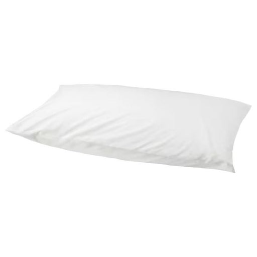 White cotton pillowcase from IKEA, soft and comfortable fabric with a simple rainbow design 10342748