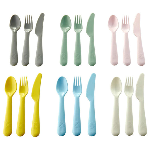 Digital Shoppy IKEA Cutlery Set Mixed Colors - 18 Piece - digitalshoppy.in
