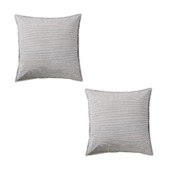 A White/dark grey cushion cover from IKEA measuring 50x50 cm  10432659