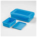 Digital Shoppy IKEA Lunch Box, Blue, 20x13x5 cm (7 ¾x5x2") - digitalshoppy.in