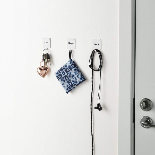 Steel Hook Self Adhesive": A sturdy steel hook with a self-adhesive backing for secure mounting. 90361281