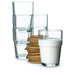 A clear glass bowl from IKEA, perfect for serving snacks or desserts.