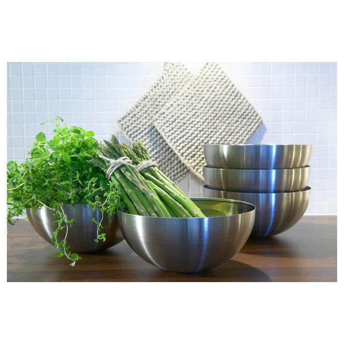 The versatile and durable IKEA stainless steel serving bowl, a must-have for any kitchen.