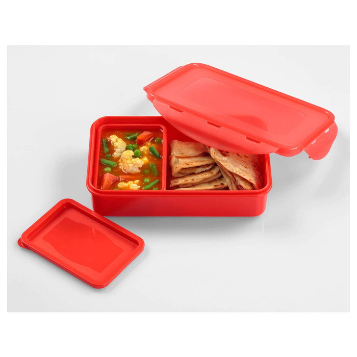 Digital Shoppy IKEA Lunch Box, Red, 20x13x5 cm (7 ¾x5x2") - digitalshoppy.in