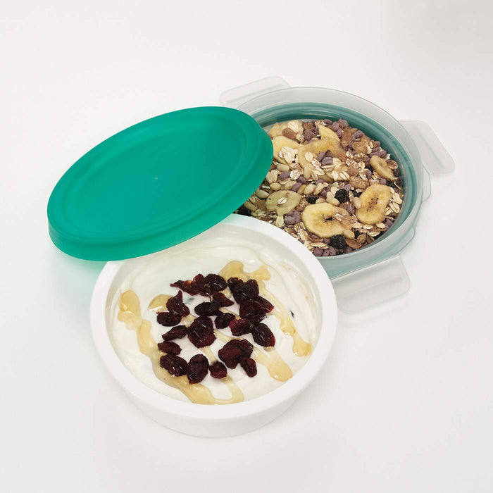 Digital Shoppy IKEA Lunch Box with Dry Food Compartment - Round - digitalshoppy.in