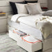 An IKEA storage case being used for under-bed storage for easy access and mobility  10395384
