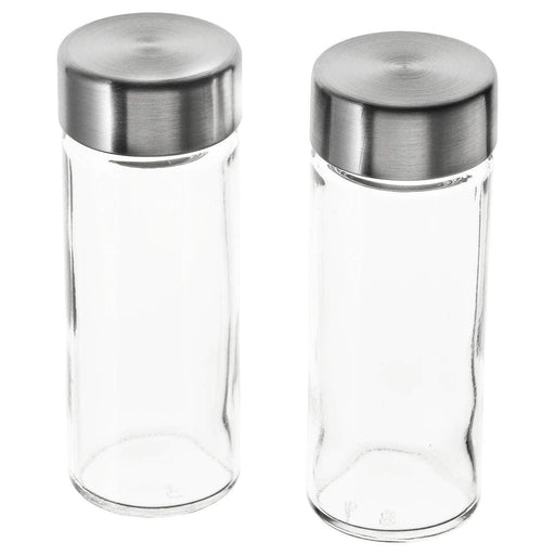 IKEA ÖRTFYLLD Spice Jar Glass Stainless Steel Pack of