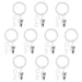 IKEA Curtain Ring with Clip and Hook in White, showcasing its clip and hook attachments. 60217233