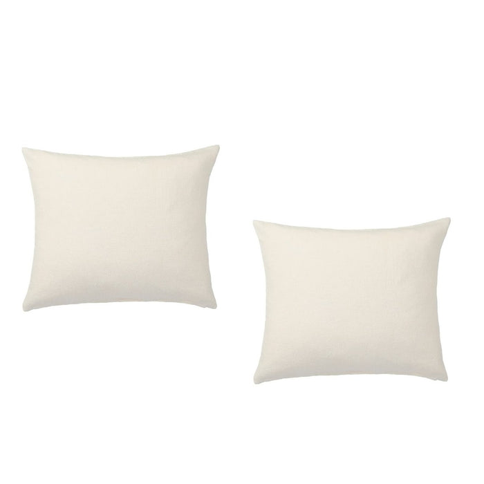 A simple yet elegant cushion cover in solid white , crafted from durable and easy-to-clean material-40456540