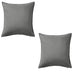 A simple yet elegant cushion cover in solid grey, crafted from durable and easy-to-clean material-30281145