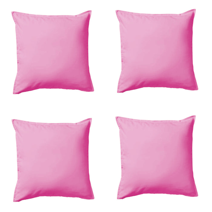 A simple yet elegant cushion cover in solid pink, crafted from durable and easy-to-clean materi-00554118