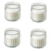 An image of a scented candle in a glass jar from IKEA, featuring a warm and inviting fragrance that soothes the senses.