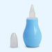 silicone infant snot vacuum sucker with a soft and comfortable tip for safe and gentle nose cleaning.