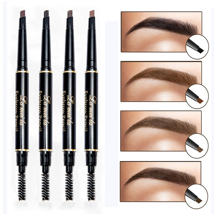 Digital Shoppy New Brand Eye Brow Tint Cosmetics Natural Long Lasting Paint Tattoo Eyebrow Waterproof Black Brown Eyebrow Pencil Makeup Set