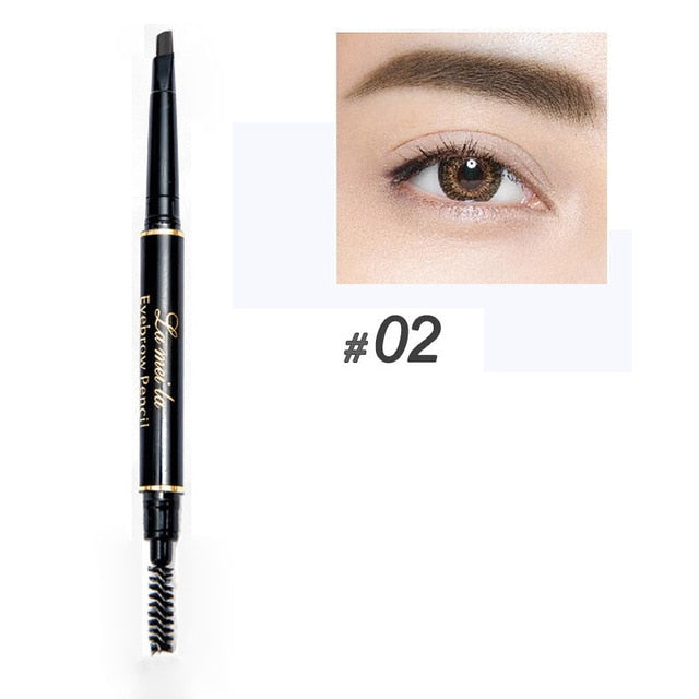 Digital Shoppy New Brand Eye Brow Tint Cosmetics Natural Long Lasting Paint Tattoo Eyebrow Waterproof Black Brown Eyebrow Pencil Makeup Set