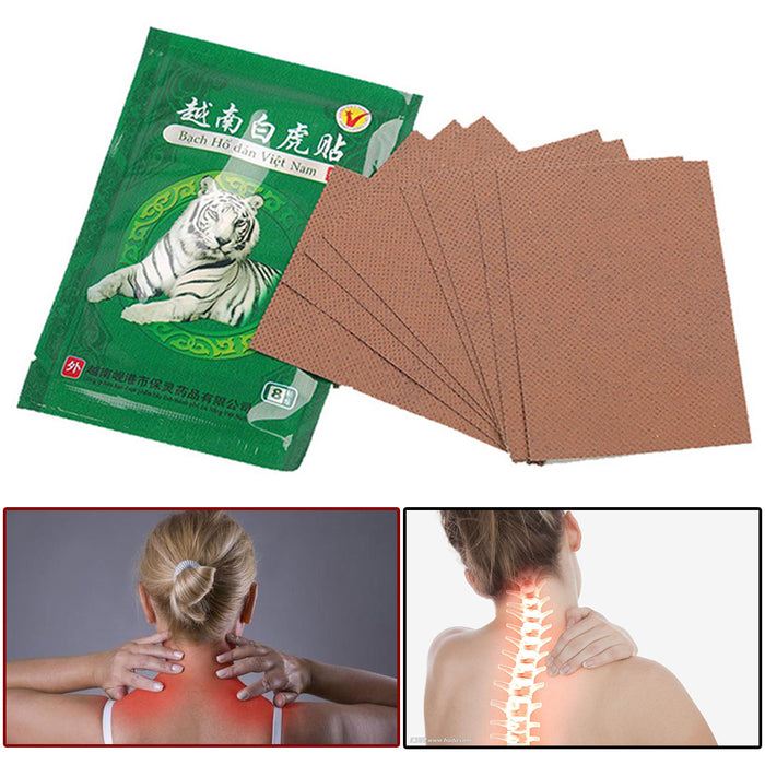 Digital Shoppy  8pcs  White Tiger Balm Medical Plasters For Joint Pain  Neck Pads For Arthritis Knee Joint Patch Pain Relieving Patches - FREE SHIPPING - digitalshoppy.in