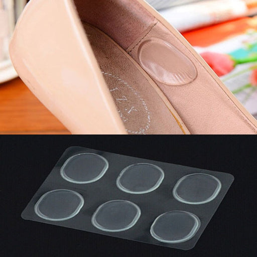 Digital Shoppy  6 PCs/Sheet /set Useful Women Ladies Girls Silicone Gel Shoe Insole Inserts Pad Cushion Foot Care Heel Grips Liner Foot Patch--FREE SHIPPING - digitalshoppy.in
