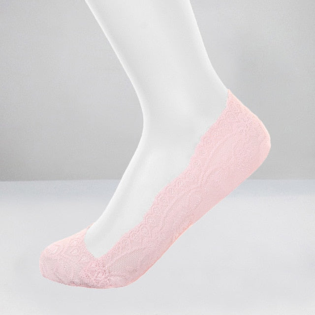 Digital Shoppy 1 Pair Women Antislip Lace Funky Cartoon Ankle Socks For Women - digitalshoppy.in