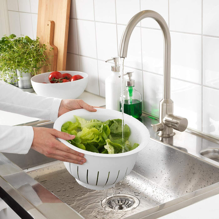 Digital Shoppy IKEA Colander - White handle vegetables kitchen online low price 40257526