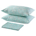 Turquoise cotton flat sheet and 2 pillowcase set from IKEA 50505564