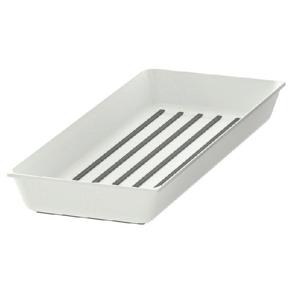 IKEA Kitchen Utensil Tray in a kitchen drawer with a label indicating "kitchen tools" on the front.