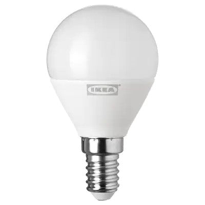 IKEA LEDARE/RYET  LED bulb E27 , warm dimming/globe opal white- warm white