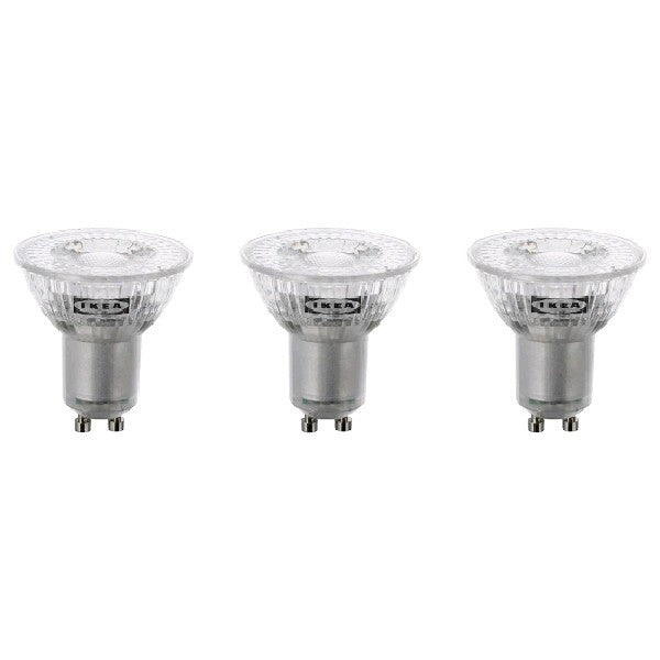 GU10 LED bulb with 400 lumens brightness and 6500K cool white light color temperature