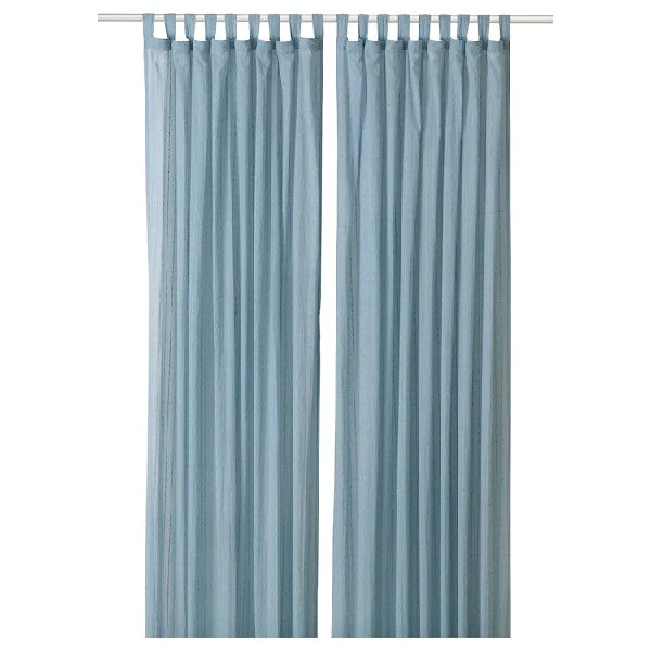 IKEA RENREPE  Curtains with tie-Backs, 1 Pair, Multicolor, 145x150 cm (57x59 )