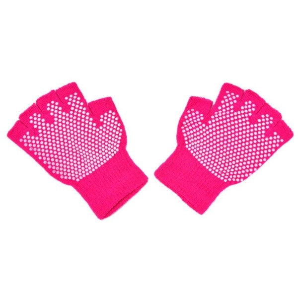 Digital Shoppy Gym Fitness Yoga Sports Gloves Power Weight Lifting Women Men Cross fit Workout Bodybuilding Half Finger Hand Protector pink - digitalshoppy.in