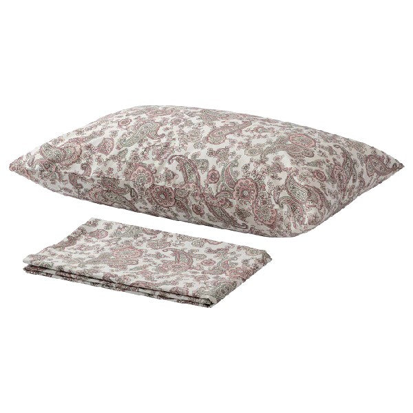 Pink cotton flat sheet and pillowcase set from IKEA  60493891