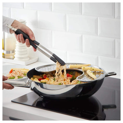 Digital Shoppy IKEA Cooking Tweezers Stainless Steel, Black picking flipping serving kitchen online 20161582