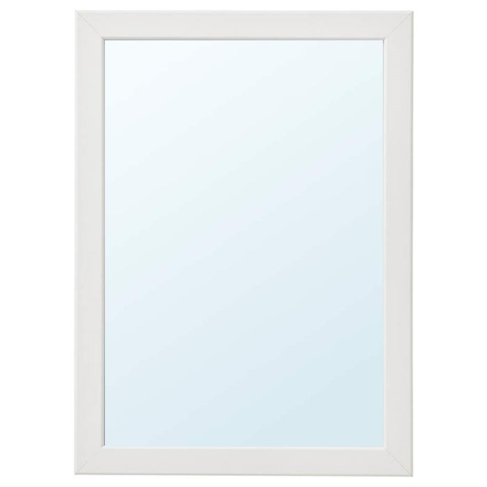 A white-framed mirror from IKEA with a rectangular shape, perfect for hanging on a wall 90300457    