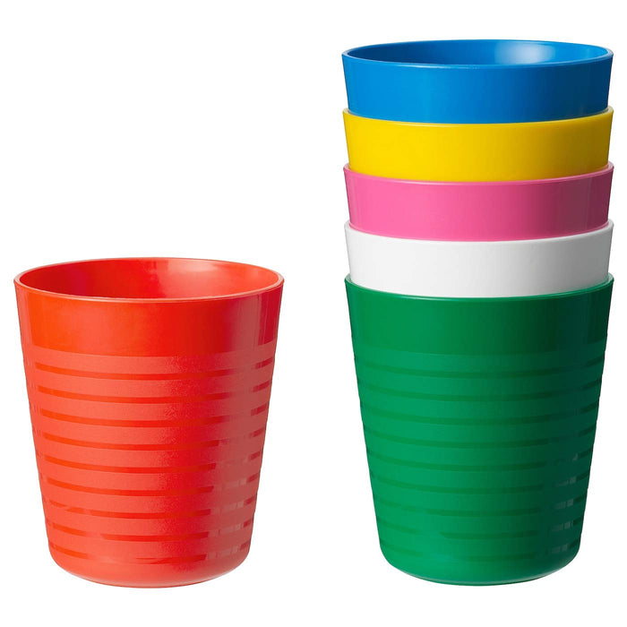 Digital Shoppy IKEA Children's Mug Multi Color- Pack of 6 - digitalshoppy.in